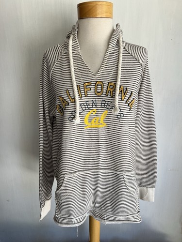 CALIFORNIA GOLDEN BEARS Official CAL BERKELY Blue '84 Striped Hoodie Small