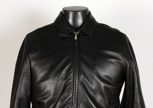Loro Piana Leather Jacket with Cashmere Blend Lining - Black - S - $6000 Retail - Picture 6 of 19