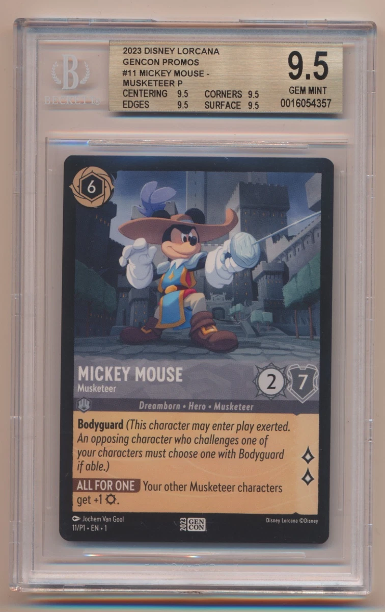 Mickey Mouse - Musketeer 11 Disney Lorcana Promo Cards for sale | eBay
