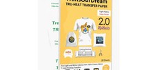 TRANSOURDREAM TRU-Heat Transfer Paper Light  2.0 for T-Shirts 18 Sheets, 8.5x11