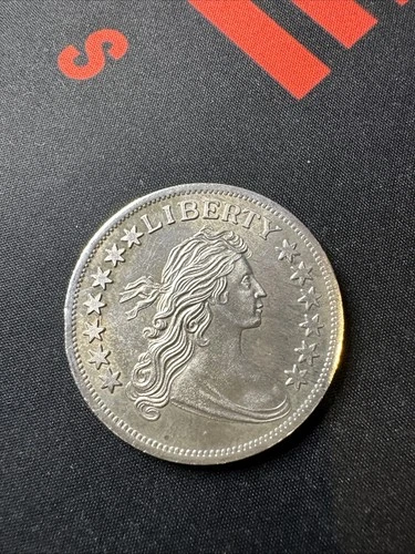 Liberty Draped Bust Design 1 Troy Oz .999 Fine Silver Bullion Round Ounce (C)