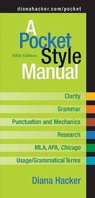 A Pocket Style Manual - Spiral-bound By Hacker, Diana - VERY GOOD