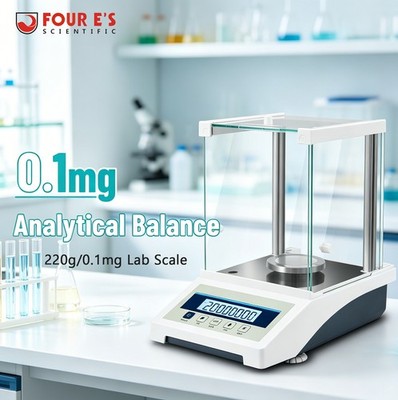 220gx0.0001g 0.1mg Digital Electronic Analytical Balance Precision Lab Scale New