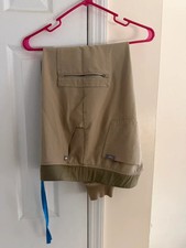 FIGS HW Zamora Jogger Scrub Pants Khaki Tan H...