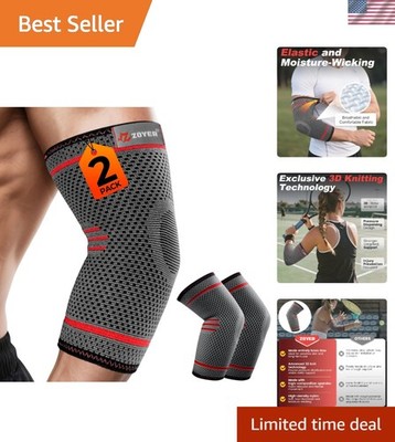Small 2 Pack Elbow Compression Sleeves - Lightweight & Moisture-Wicking Design