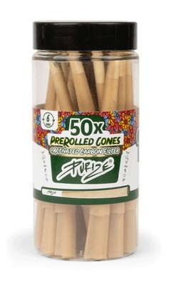 PURIZE Pre-Rolled Cones XTRA Slim Size 6mm Aktivkohlefilter