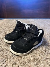 Nike Air Jordan 5 Retro TD Oreo Moonlight Black White Shoes 440890-011 Size 7C