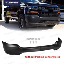 For Chevy Silverado 1500 2016-2018 Steel Black Front Bumper Cover Lower Face Bar
