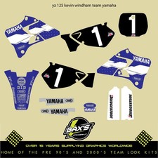 1998 Yamaha Yz 125 Yz 250 Factory Yamaha Windham Graphic Kit Evo Mx Decals