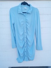 No Boundries Blue button-down dress with collar size XL (15-17)