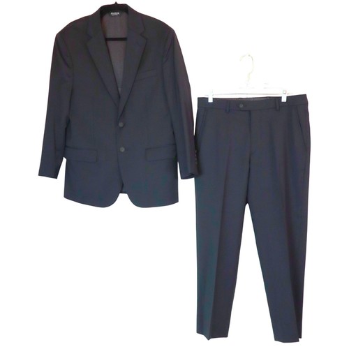 Joseph Jos A. Bank Traveler Black Pant Suit 2 Piece Set Mens 40S Slim Fit 33R