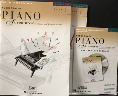 Lot: Accelerated Piano Adventures for the Older Beginner 2 Books, 1 CD MSRP: $36
