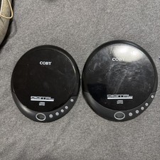 Coby Digital Portable Cd Player Cx-cd109 Lot Of 2