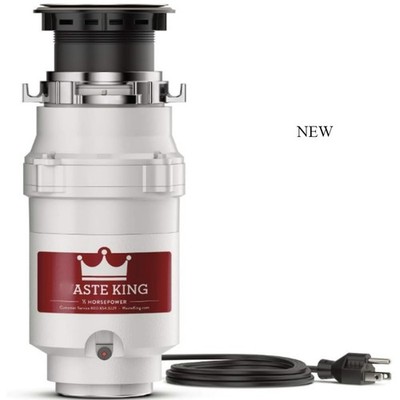 1/2 HP Garbage Disposal with Power Cord, L-1001, Disposal Only