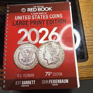 A Guide Book of United States Coins "Red Book" 2026 (Spiral) Large Print!
