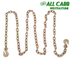 G70 5/16" x 12' Binder Chain w/ Grab Hooks Wrecker Rollback Rotator Tow Truck