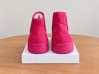 Stiefelchen zum reinschlüpfen, Farbe pink/magenta Grösse 40
