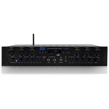 Pyle 600W 6-Channel Bluetooth Stereo Amplifier - Audio Receiver PTA66BT