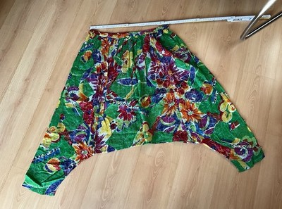 Haremshose Yogahose Gr. S Bunt Grün ungetragen neu Made In India 100% Cotton
