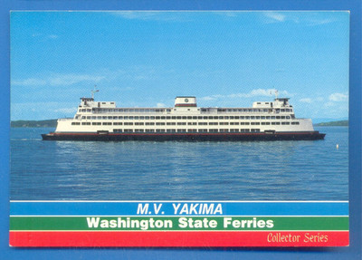 M.V.YAKIMA.WASHINGTON STATE FERRIES.POSTKARTE