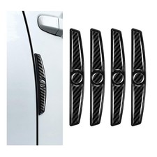4PCS Carbon Fiber Car Door Edge Guards Self Adhesive Anti Scratch Protectors