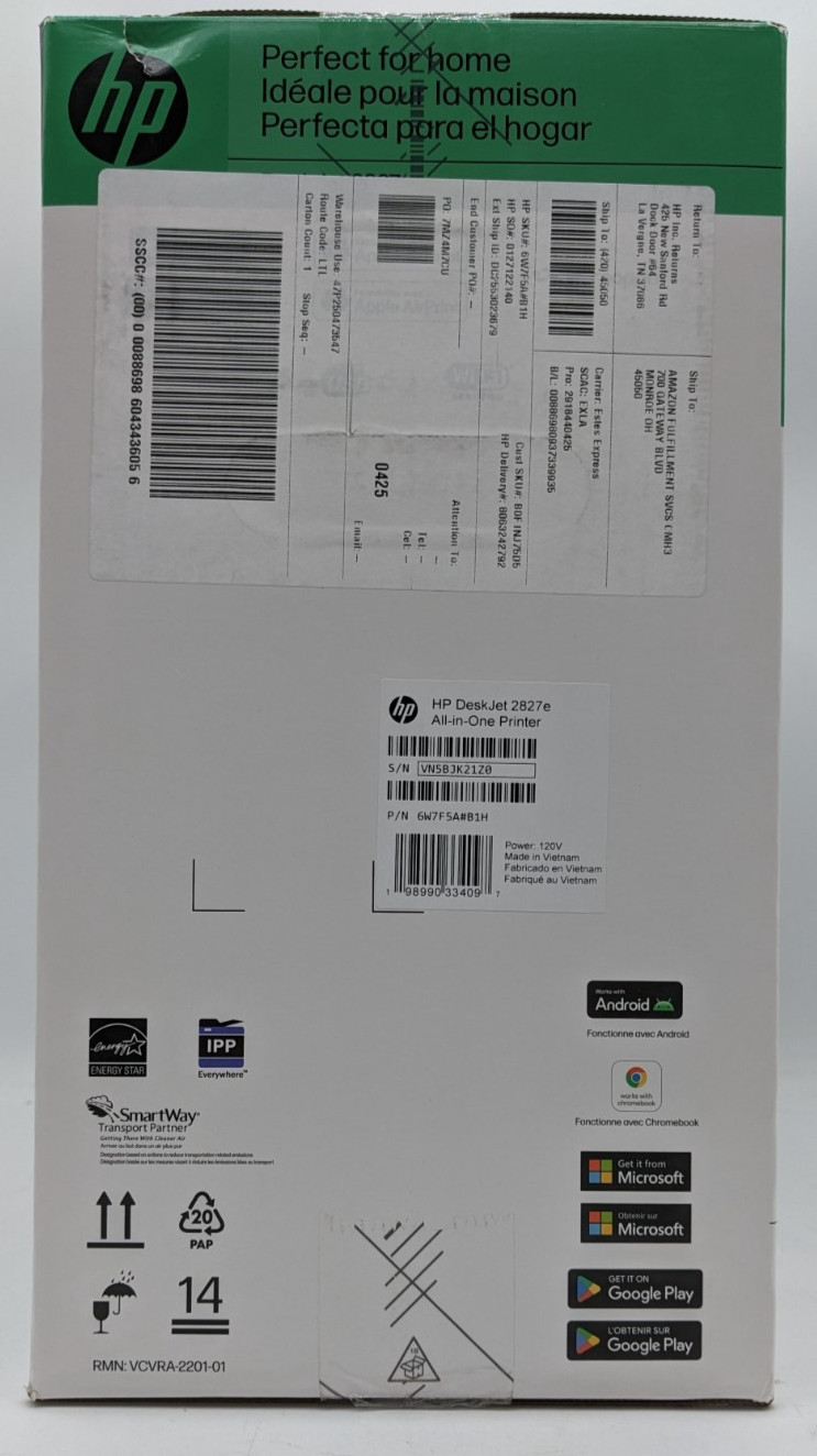 HP DeskJet 2827e Wireless Printer Print Scan Copy 6