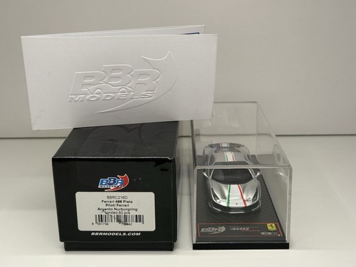 BBR 1/43 BBRC216D Ferrari 488 Pista Piloti Ferrari Argento (CALSITO PREMIUM MR - Foto 9 di 10