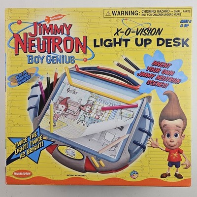 Vintage Jakks Pacific Jimmy Neutron X-O-Vision beleuchteter Schreibtisch