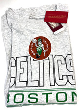 Boston Celtics Mitchell & Ness Hardwood Classics 2XL Long Sleeve T-Shirt~ Gray