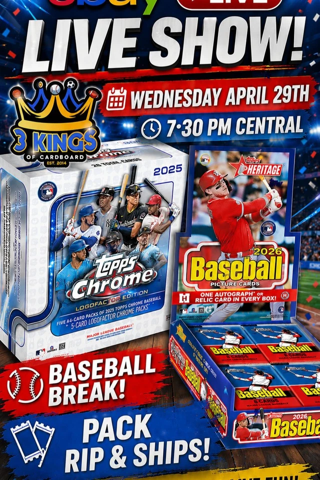 Topps Heritage/Logofractor Baseball Break and more w/ 3 Kings!!