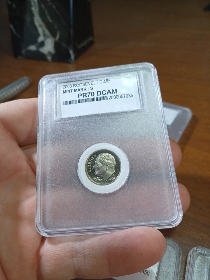 Roosevelt Silver Dimes & Clad Pr70 Dcam Lot Of 4 Graded - Image 4 of 4