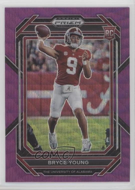 2023 Panini Prizm Draft Picks Purple Wave Prizm Bryce Young #101 06rp