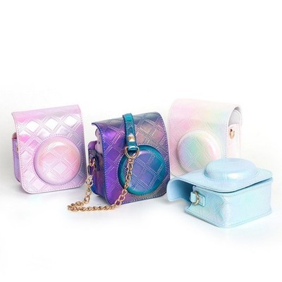 Embroidered Protective Case for Mini12 Instants Film Camera Leather Bag Cover