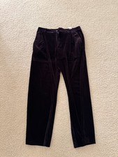Zara Dress Pants Purple Velvet Flared Size Large High Rise