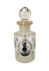 Antiker Parfum Duft Flakon Böhmisch Emailliertes Glas um 1900