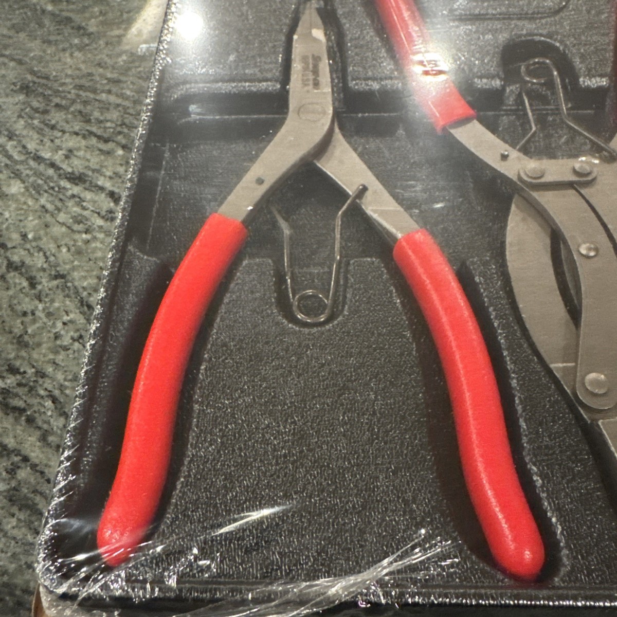 Snap-on srp400b 4 pc. snap ring plier set srp1c,srp2b,srp3b,srp5b