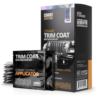 Ceramic Trim Coat Kit Quick Plastic Restorer 200+ Washes CERAKOTE Coating