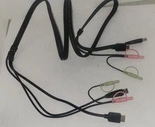 IOGEAR G2L802U USB HDMI KVM Cable 6 Ft Set with Audio