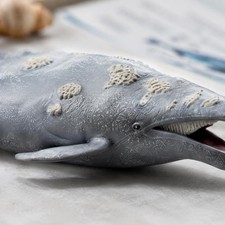Gray Marine Mammal Figurine Solid Marine Life Statue Screen-Unplugged Play