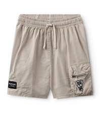 Nununu Feather Cargo Shorts in Smokey Grey