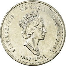 [#751103] Moneta, Canada, Elizabeth II, New Brunswick, 25 Cents, 1992, Royal Can