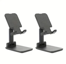 ☎️ 2 Pack Adjustable Phone Tablet Stand Holder Mount Cradle iPhone Android 