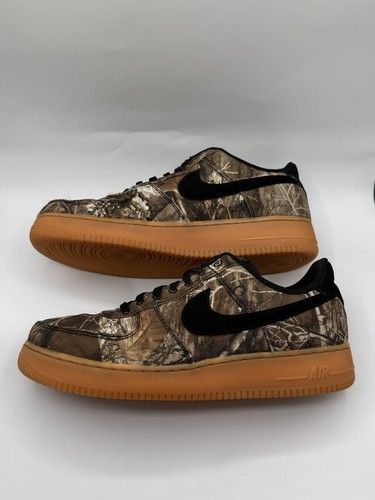 Authentic Rare 2019 Nike Air Force 1 Low x Realtree Black Camo Men Size 11 Clean - Picture 2 of 8