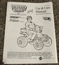 Peg Perego Adventure Corral 270 Princess HP231 32 Use & Care Owners Manual 11/96
