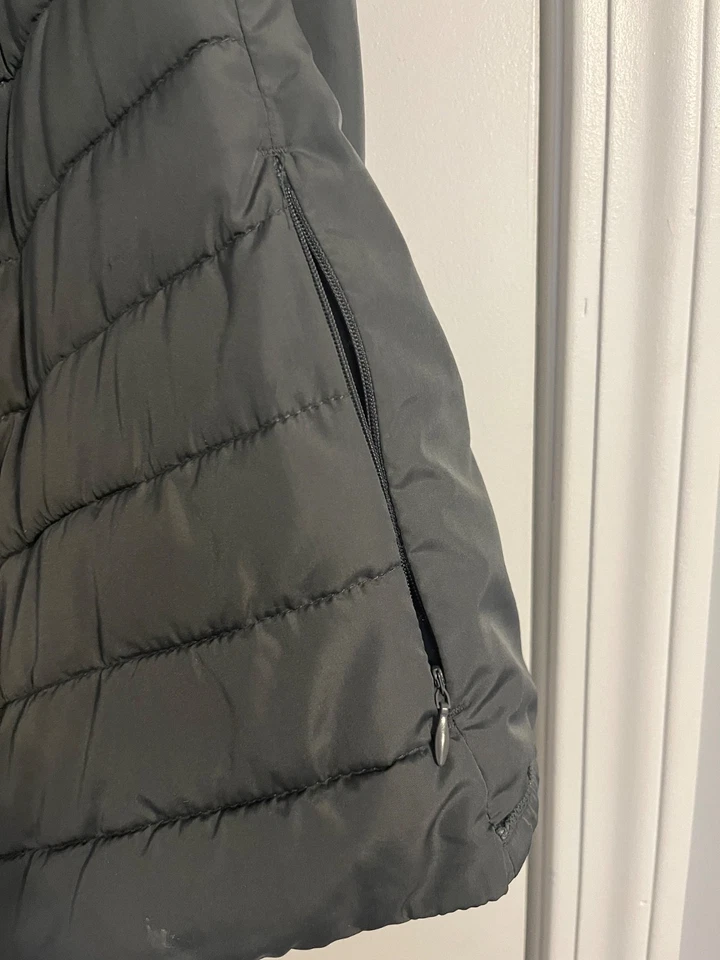 Womens Tangerine Double Zipper Puffer Vest XXL - Image 2 of 4