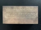 Engelhard 100 ounce Silver Bar .999 fine troy oz #8