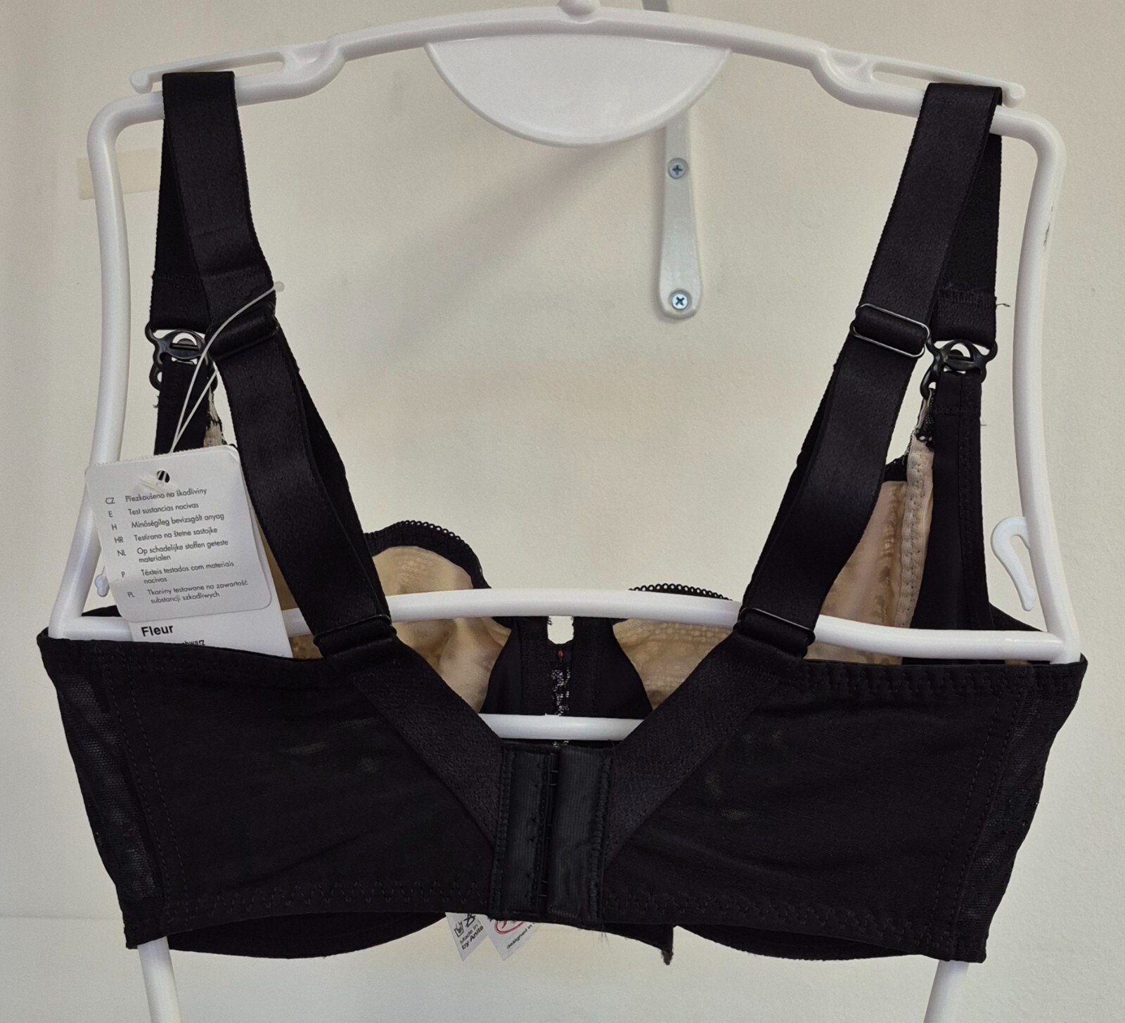 Anita Maternity Bra 30F Black & Nude NWT image 3