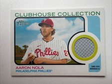 2022 Topps Heritage Aaron Nola Clubhouse Collection Relics #CC-ANL Patch