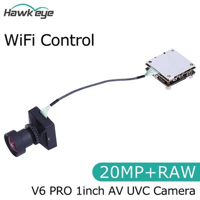 Hawkeye V6 PRO 6K Sony Recorder Camera WiFi control DC 7-26V 8X Digital zoom