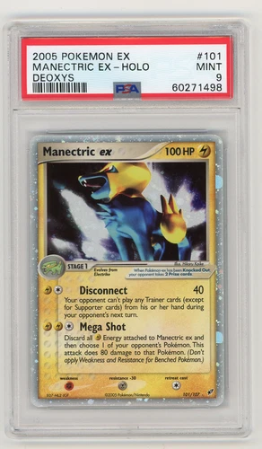2005 Pokemon EX Deoxys Manectric ex holo 101/107 PSA 9 Mint